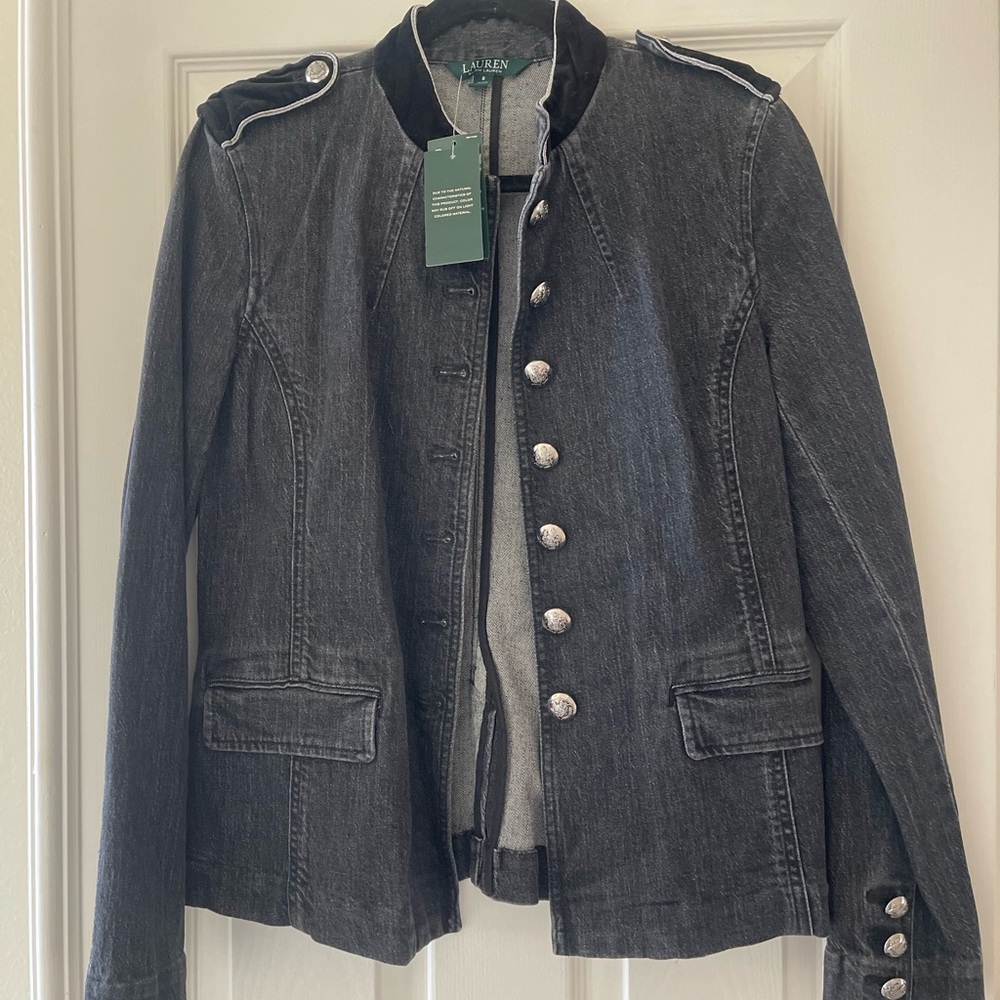 FLASH SALE 💋 • Lauren Ralph Lauren • Vintage Black Military Jacket